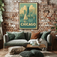 Chicago Skyline Poster