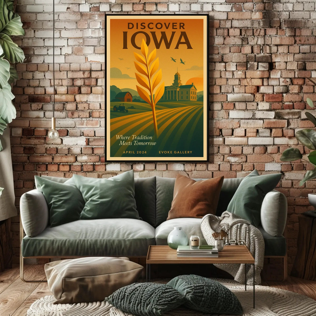 Discover Iowa Poster