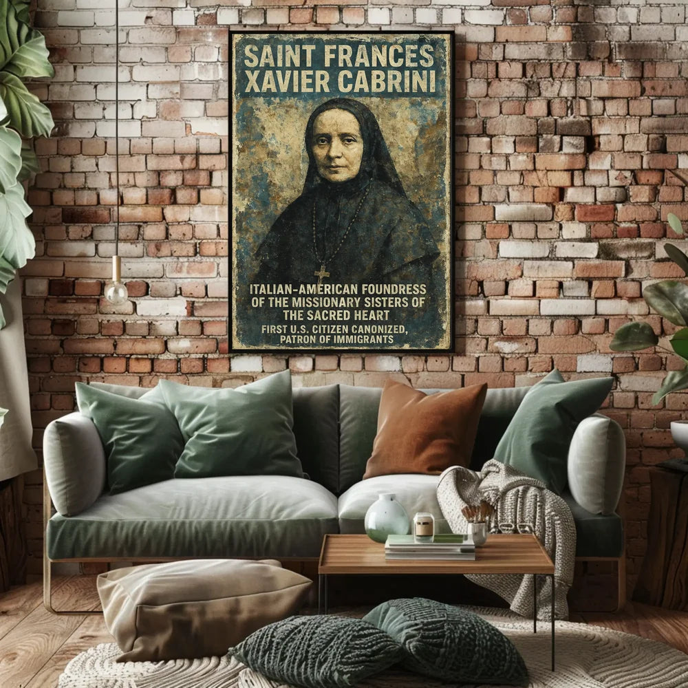Saint Frances Xavier Cabrini Heritage Cultural or Heritage Poster