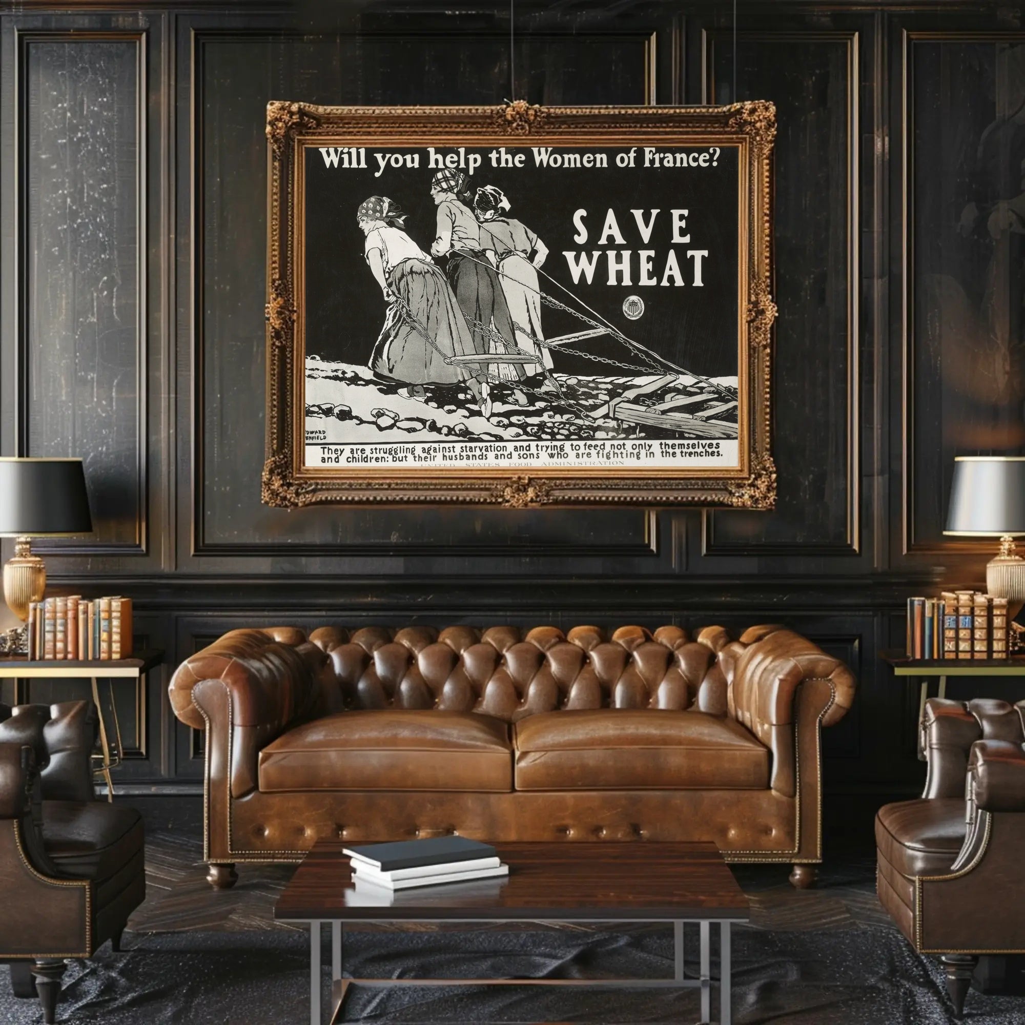 Women of France Vintage Patriotic Propaganda Poster PosterGoat