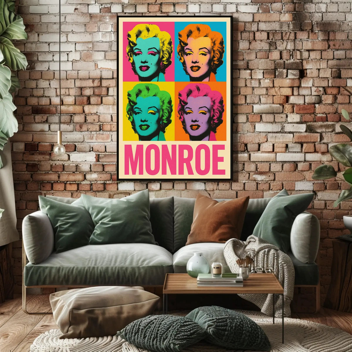Pop Art Tribute to Monroe Poster