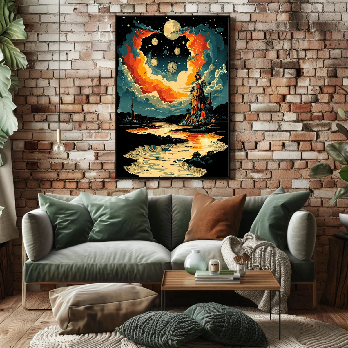 Timeless Dreamscape Dreamers Cosmic Surrealism Poster