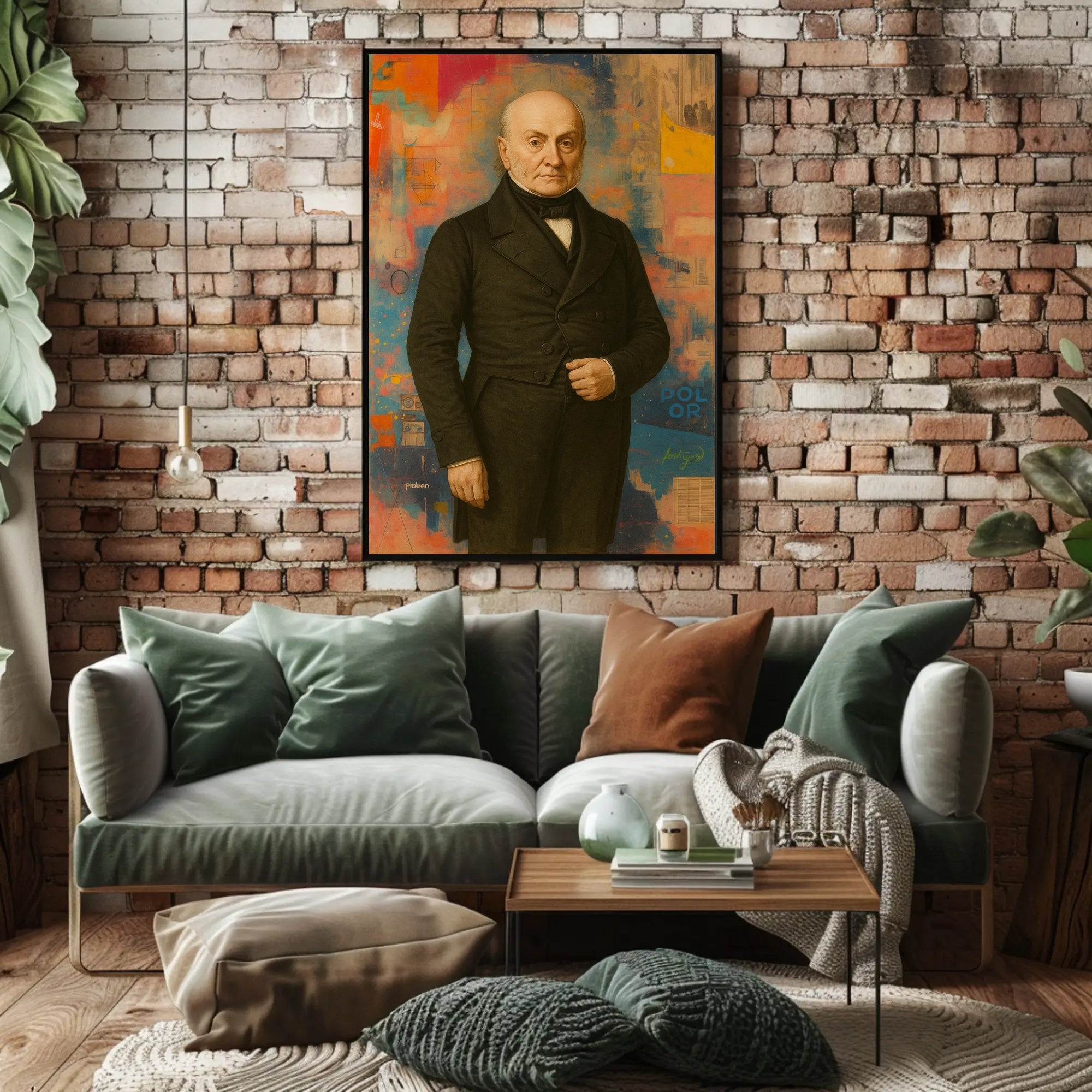 Dignified Portrait Abstract Artistic Pop Culture Poster