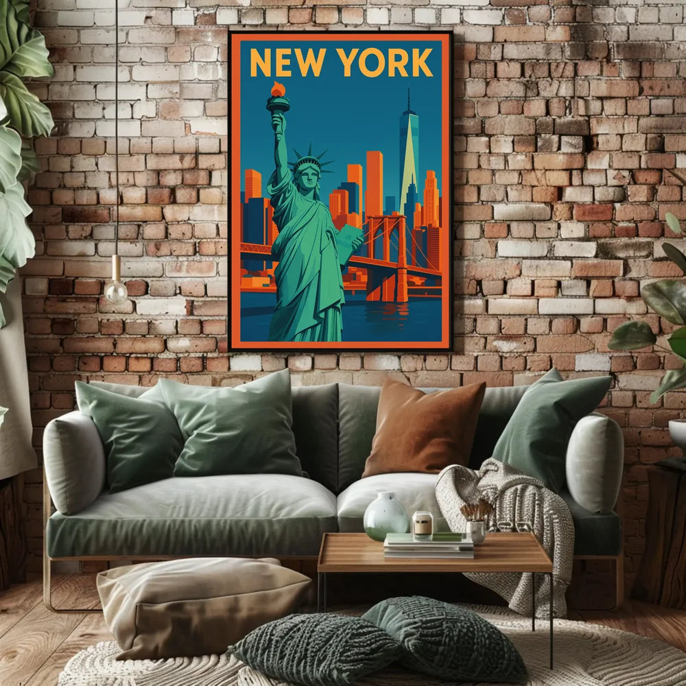 Flat New York Poster Museum Quality Wall Art City Lovers