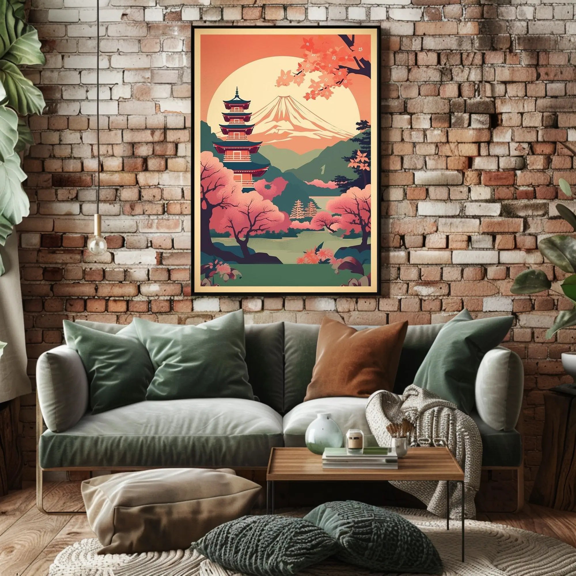 Serene Japanese Landscape Poster