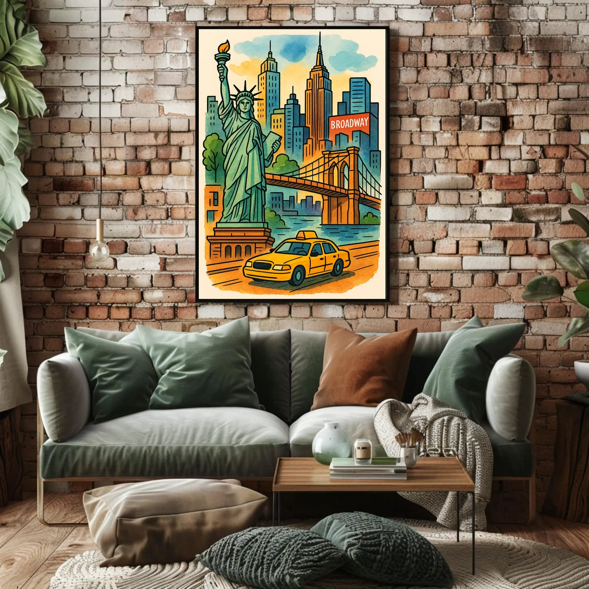 Discover New York City Iconic Landmarks Illustration