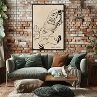 Quirky Character Illustration Poster PosterGoat