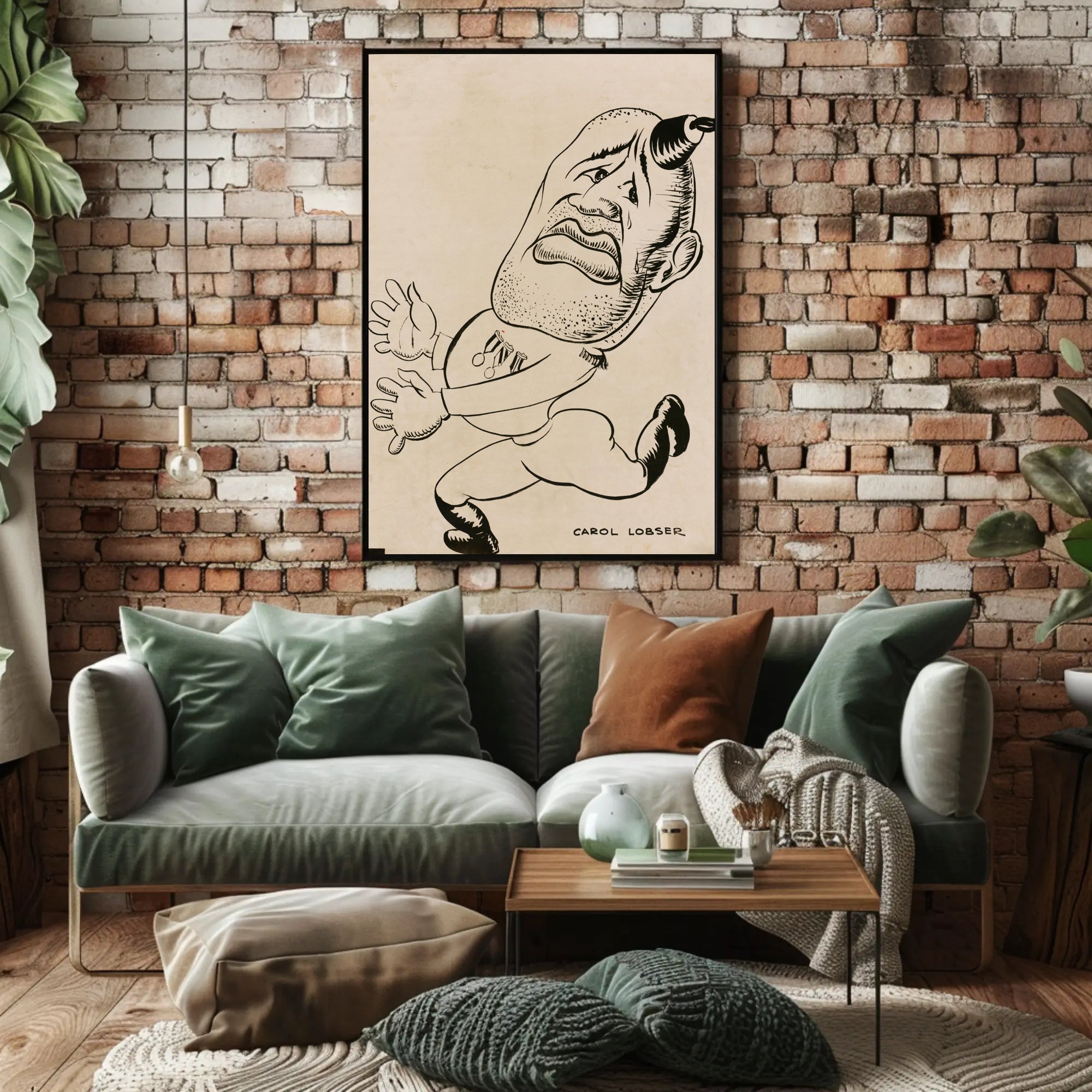 Quirky Character Illustration Poster PosterGoat