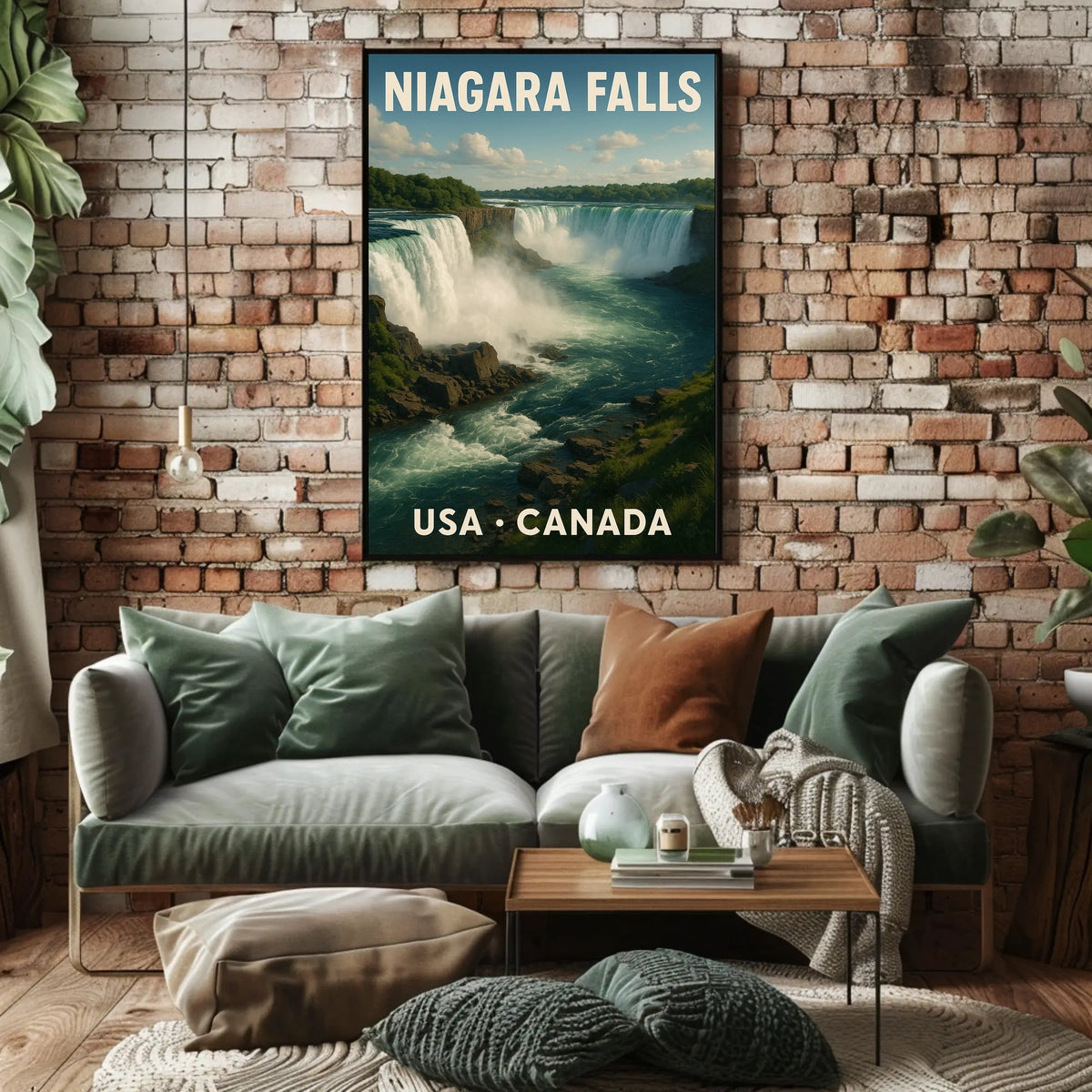 Niagara Falls Travel Photorealism Serenity Poster