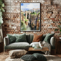 Bridge Over a Gorge Poster PosterGoat