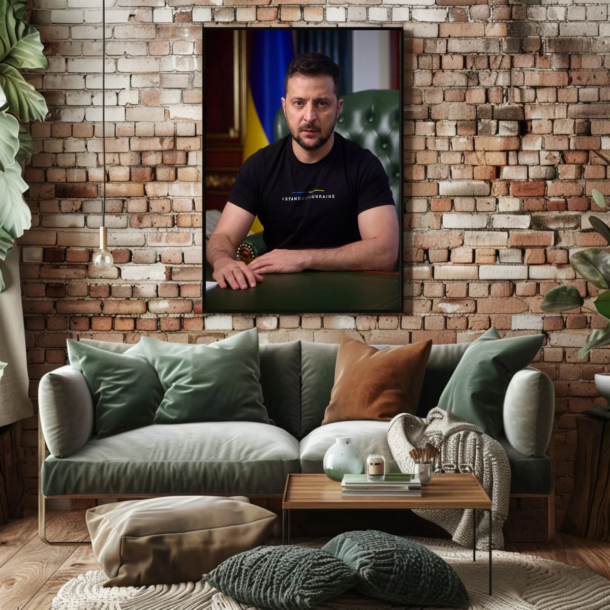 Stand With Ukraine Presidential Portrait – Volodymyr Zelenskyy Poster