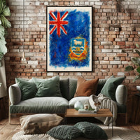 Falkland Islands Flag Art Poster