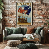 U.S. Army Patriotic Vintage Military Recruitment Poster