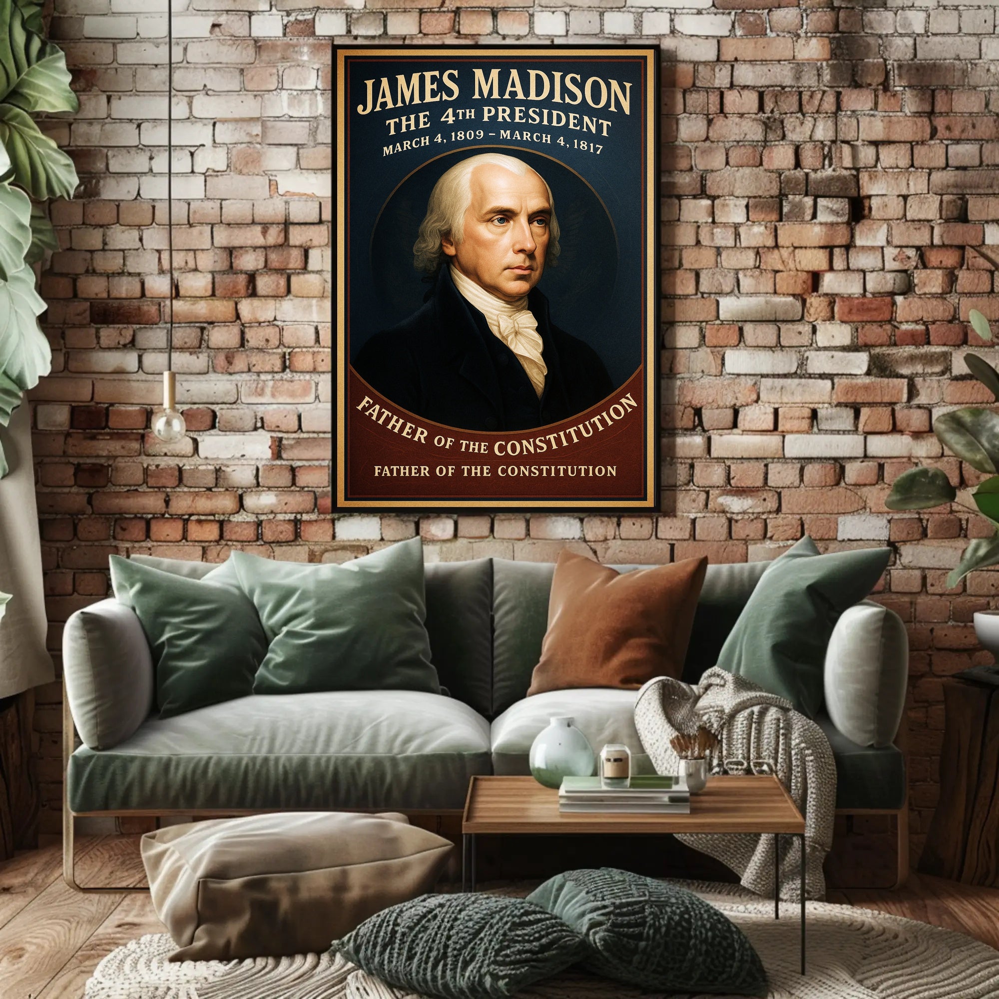 James Madison 4th President Poster PosterGoat
