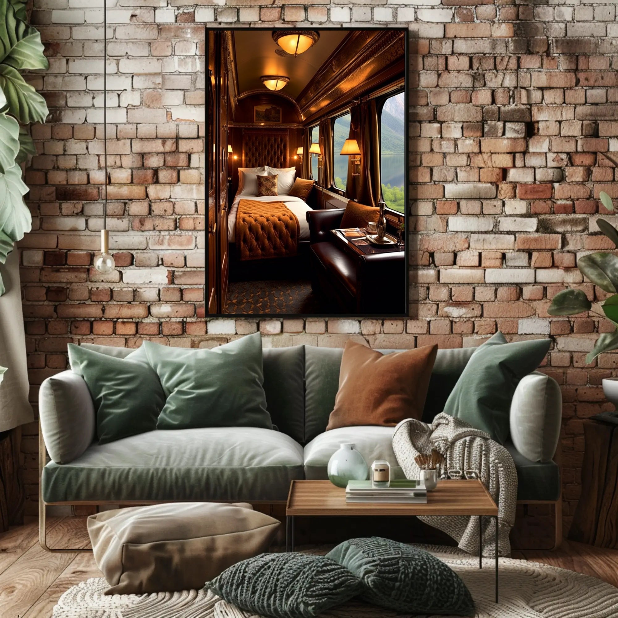 Luxurious Train Cabin Retreat Poster