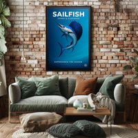 Sailfish Speed & Elegance Poster PosterGoat