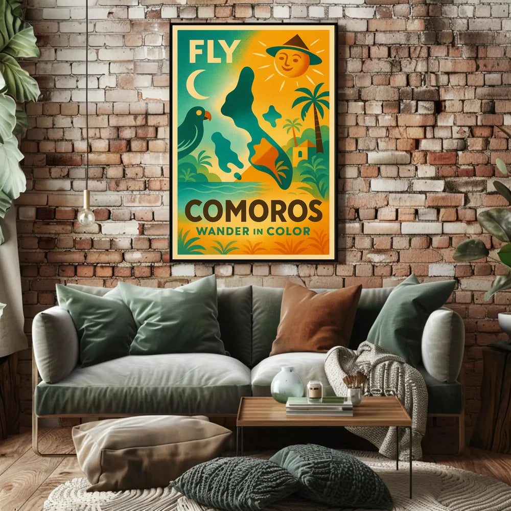 Tropical Adventure Awaits Comoros Travel Poster PosterGoat