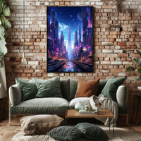 Futuristic Cityscape Poster