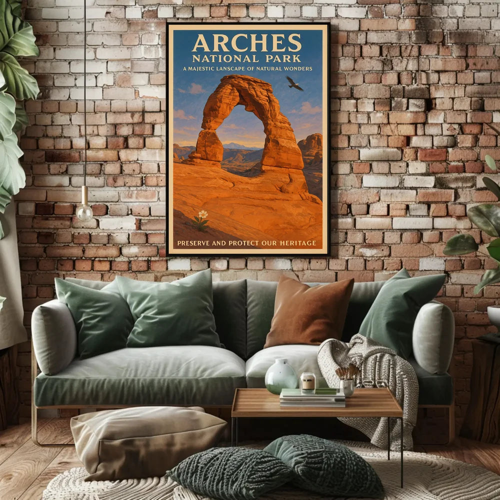 Arches National Park Majestic Landscape Poster