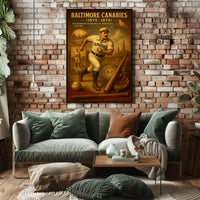 Baltimore Canaries The Diamond Pioneers Poster