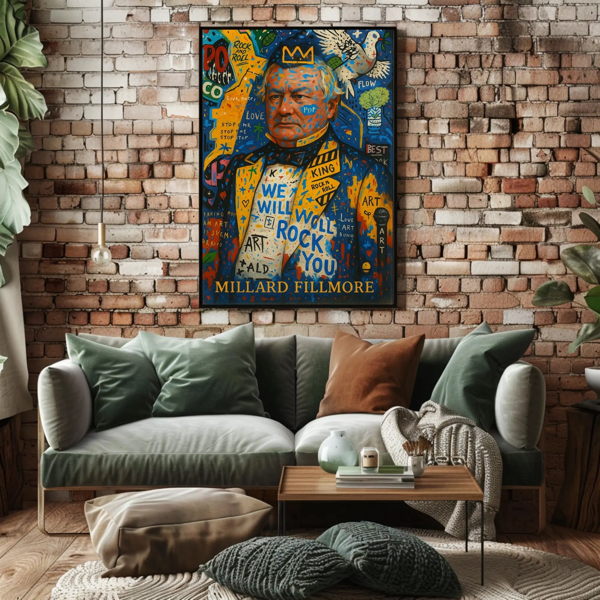 Millard Fillmore Abstract Artistic Poster