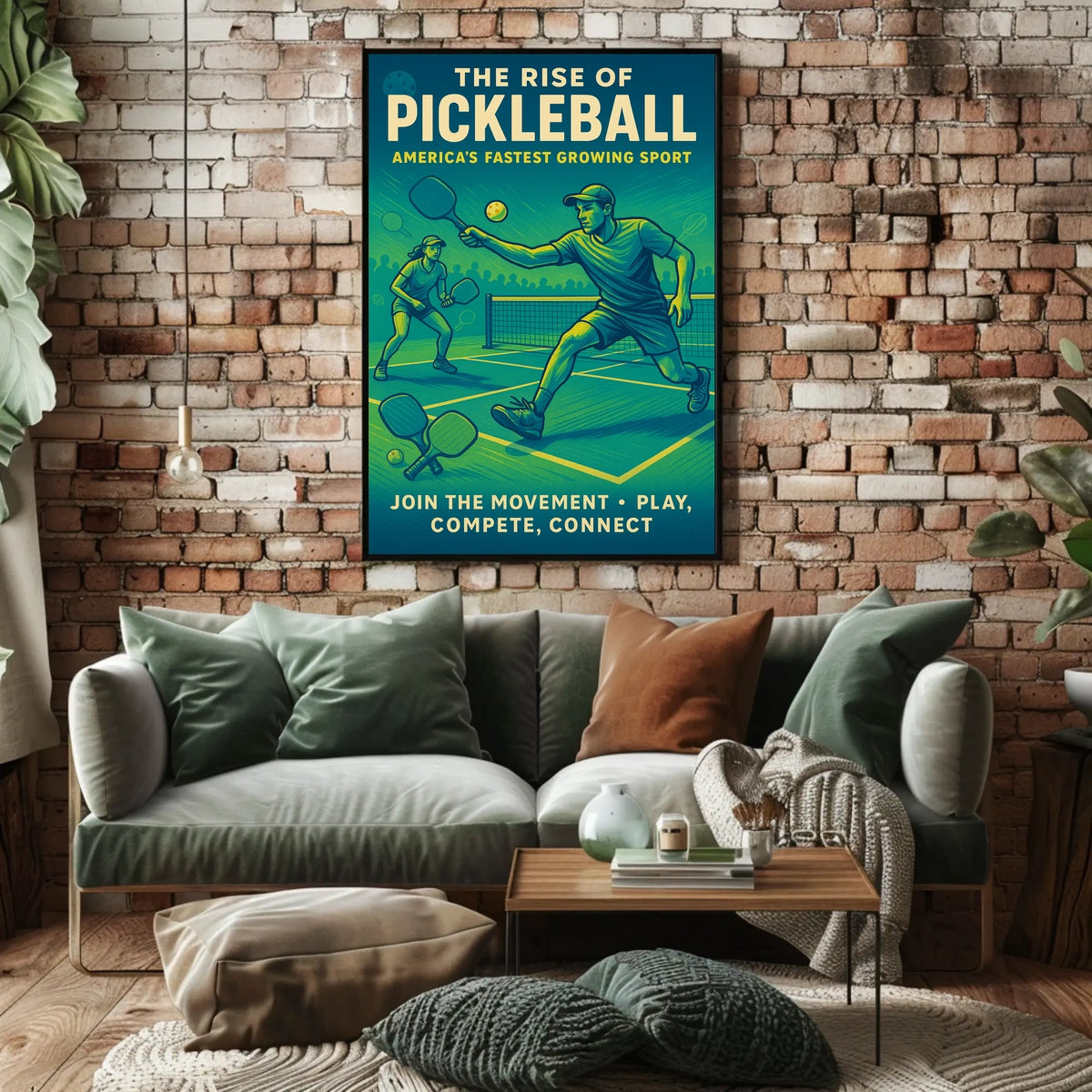 The Rise of Pickleball Poster