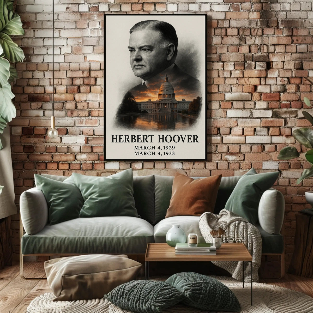 Herbert Hoover 31st President of the United States Reflections Poster
