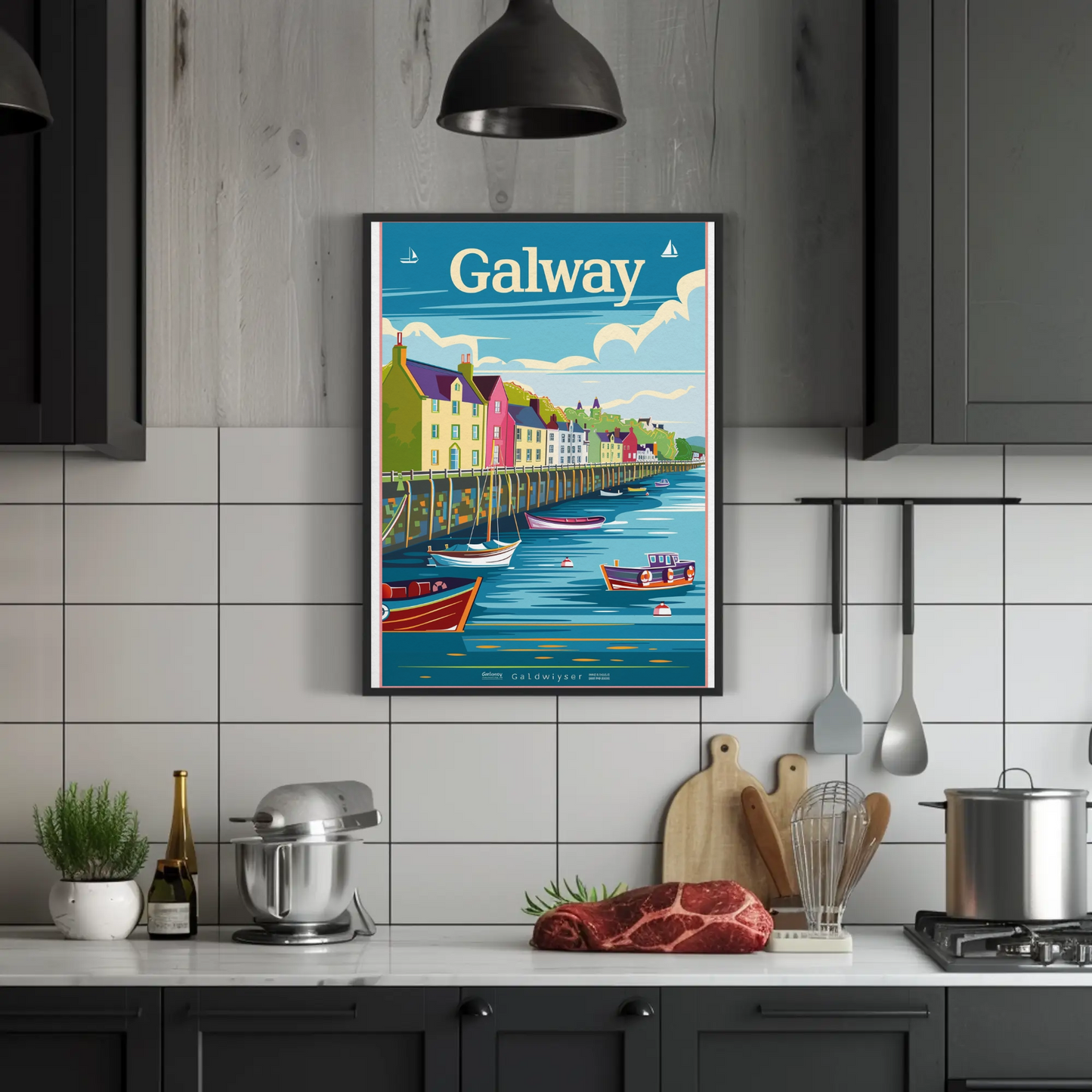 Galway Harbor Poster