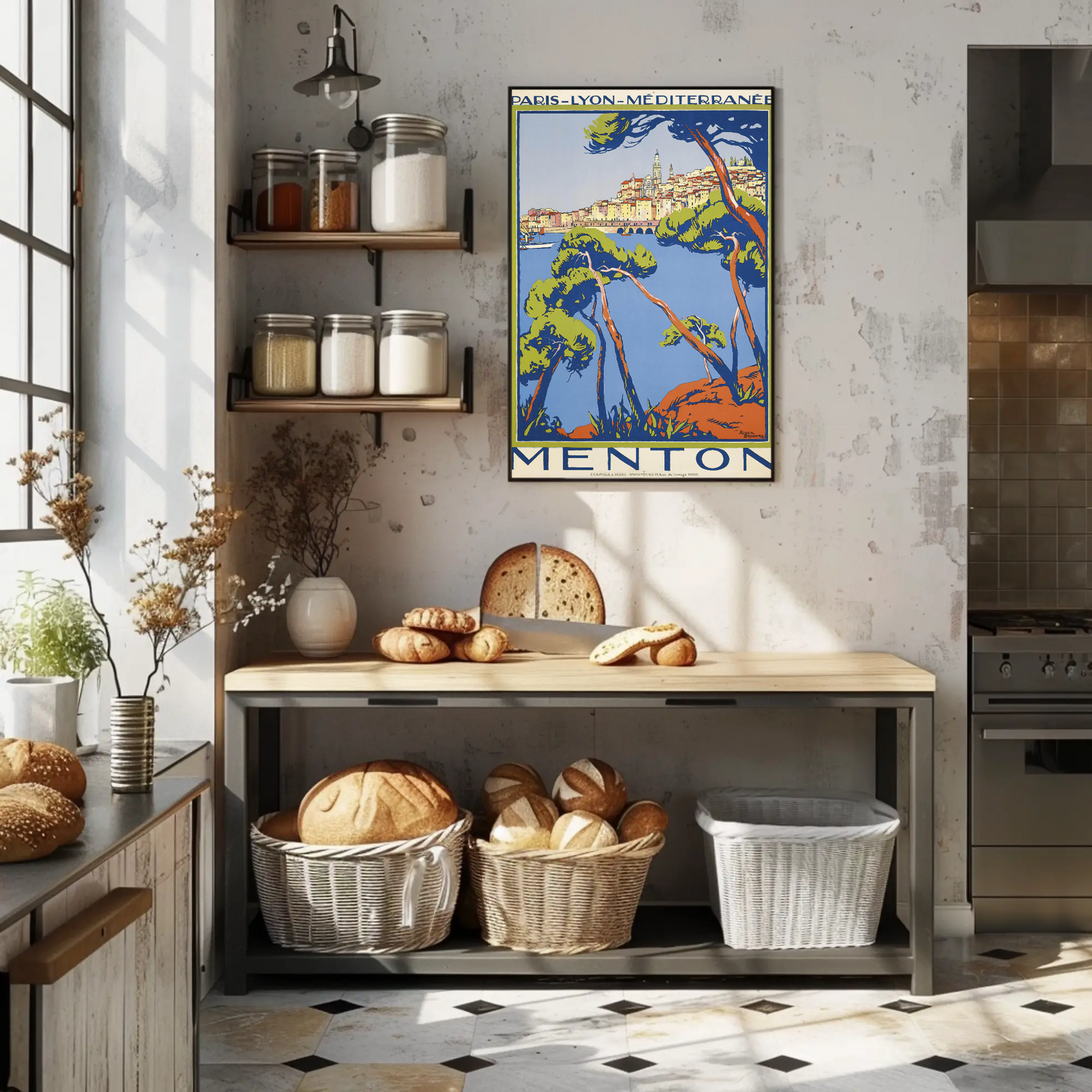 Menton Travel Poster