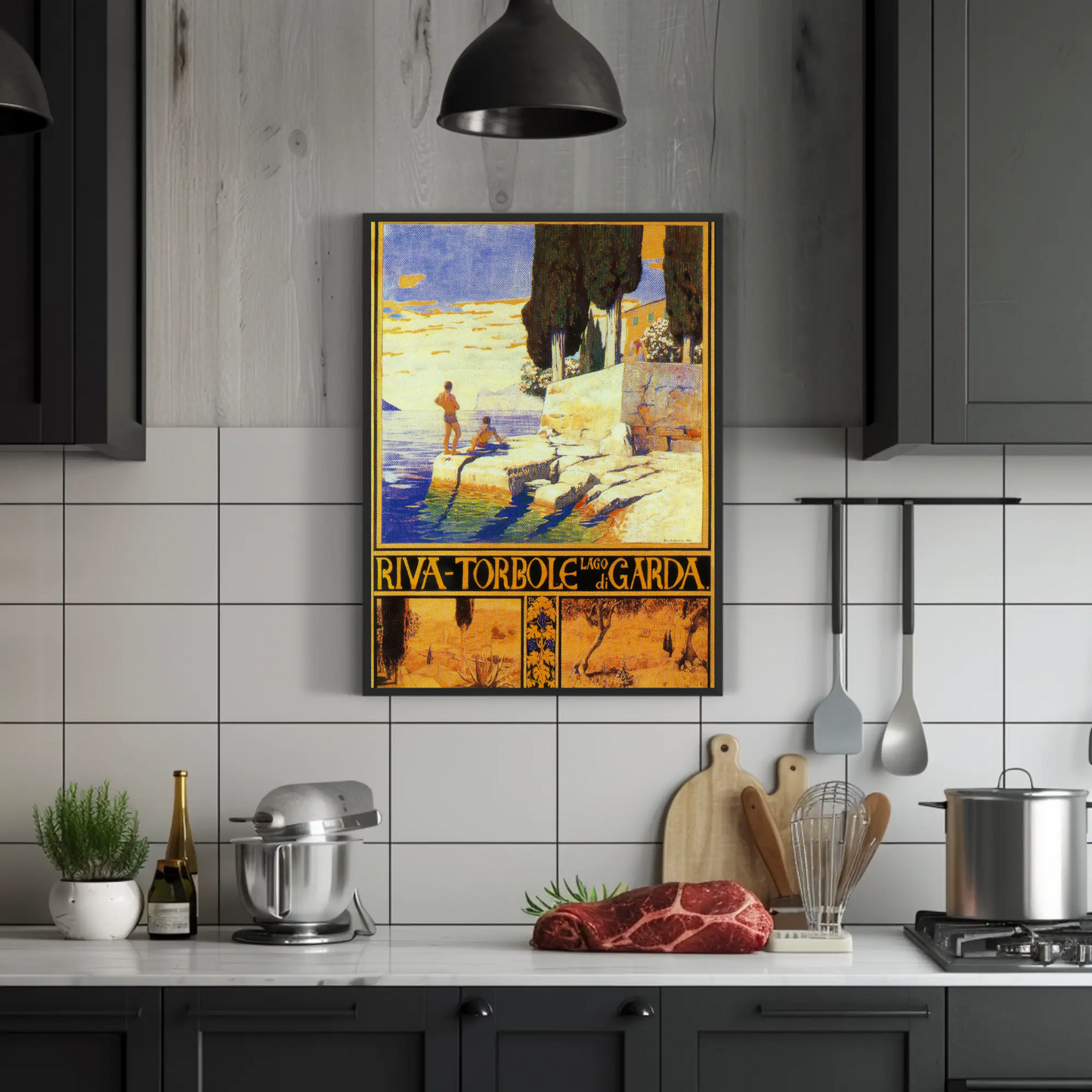 Riva-Torbole, Lago di Garda Vintage Poster