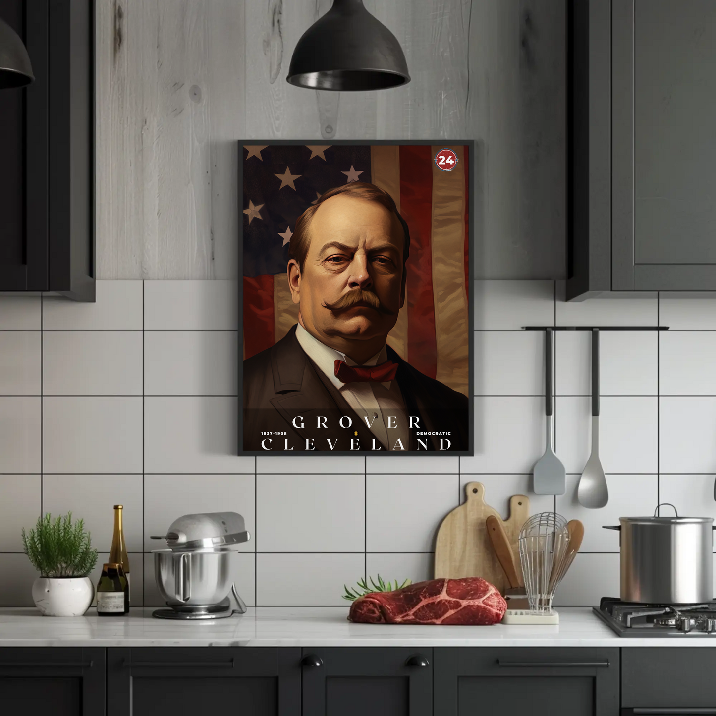 Grover Cleveland 24th President Of The United States Portrait