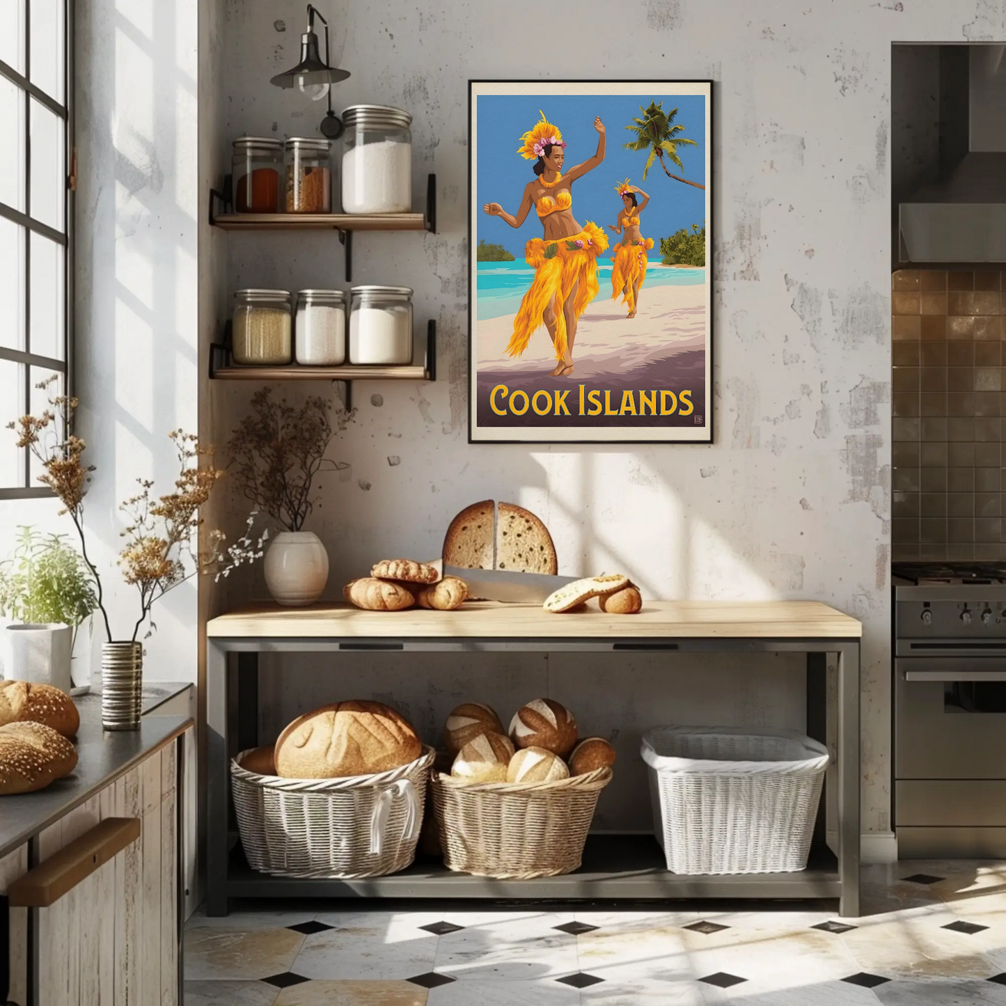 Cook Islands Vintage Poster