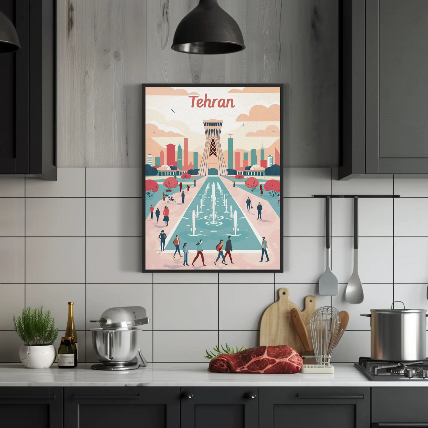 Tehran's Urban Vibes Poster