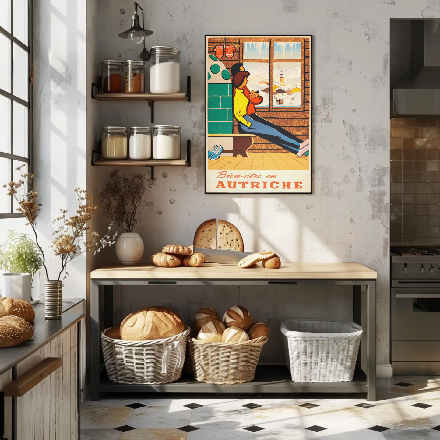 Bien-être en Autriche Vintage Poster