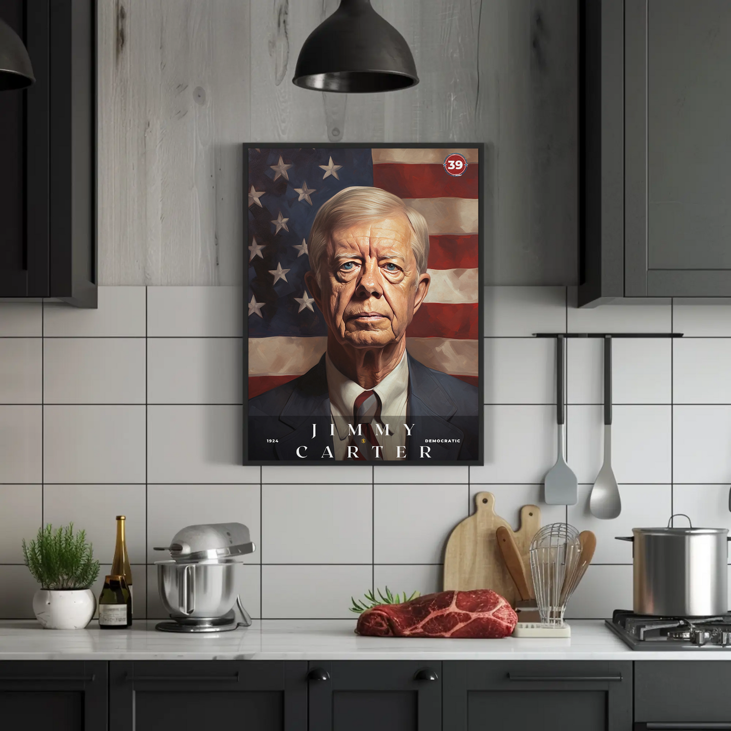 Jimmy Carter 39th President Of The United States Portrait