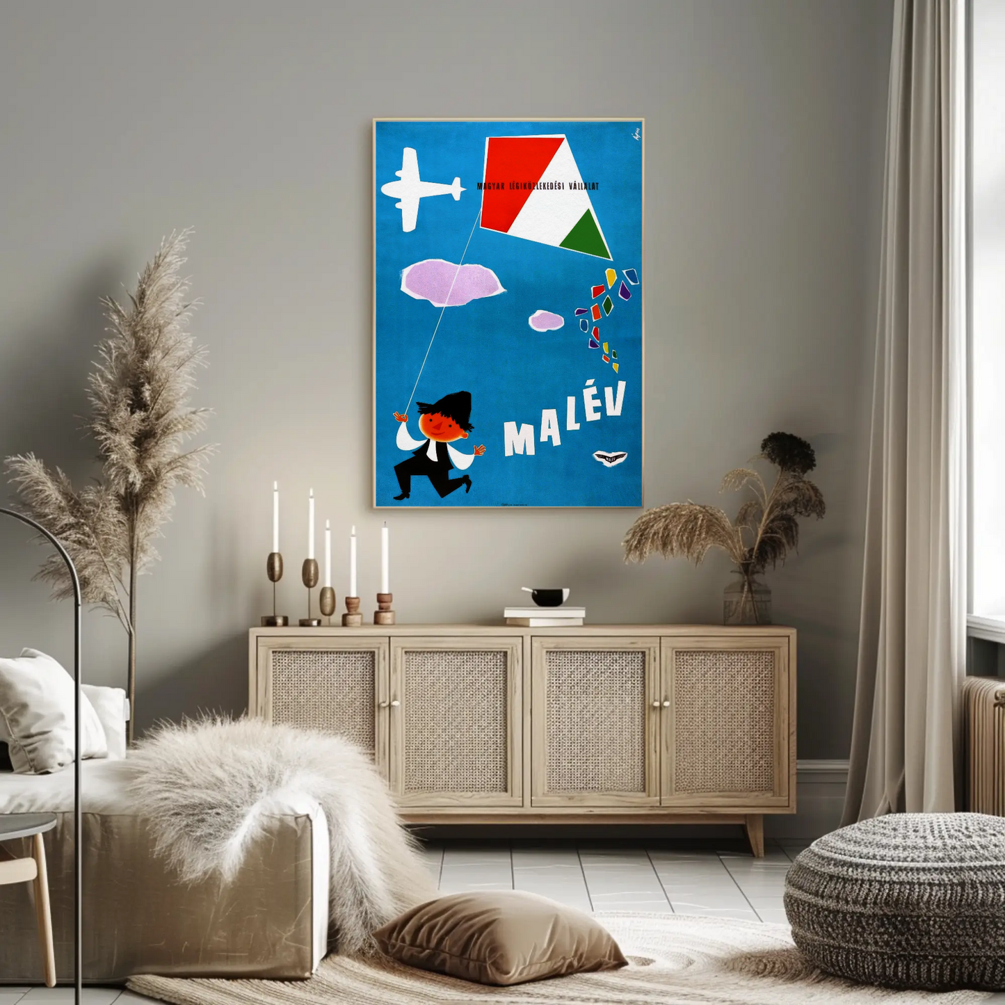 Hungarian Airlines Malev Poster