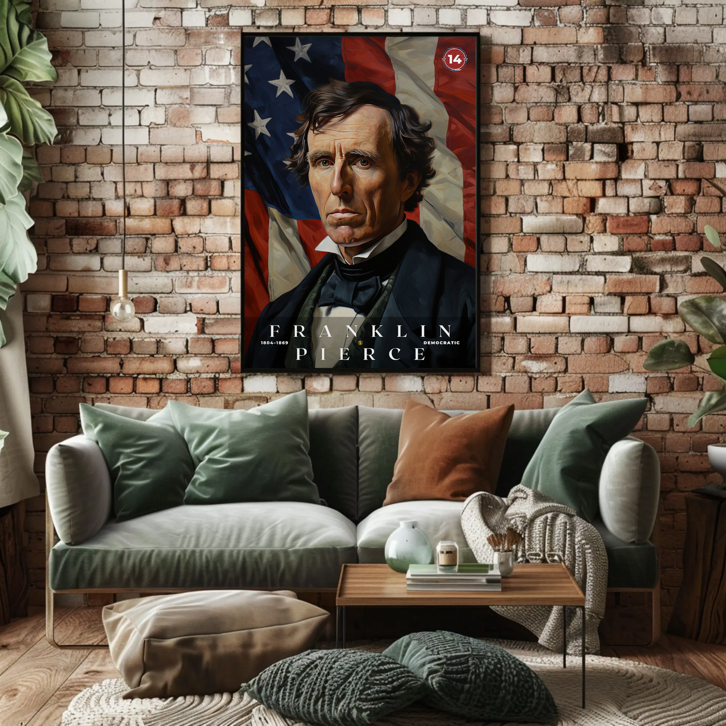 Franklin Pierce 14th President Of The United States Portrait