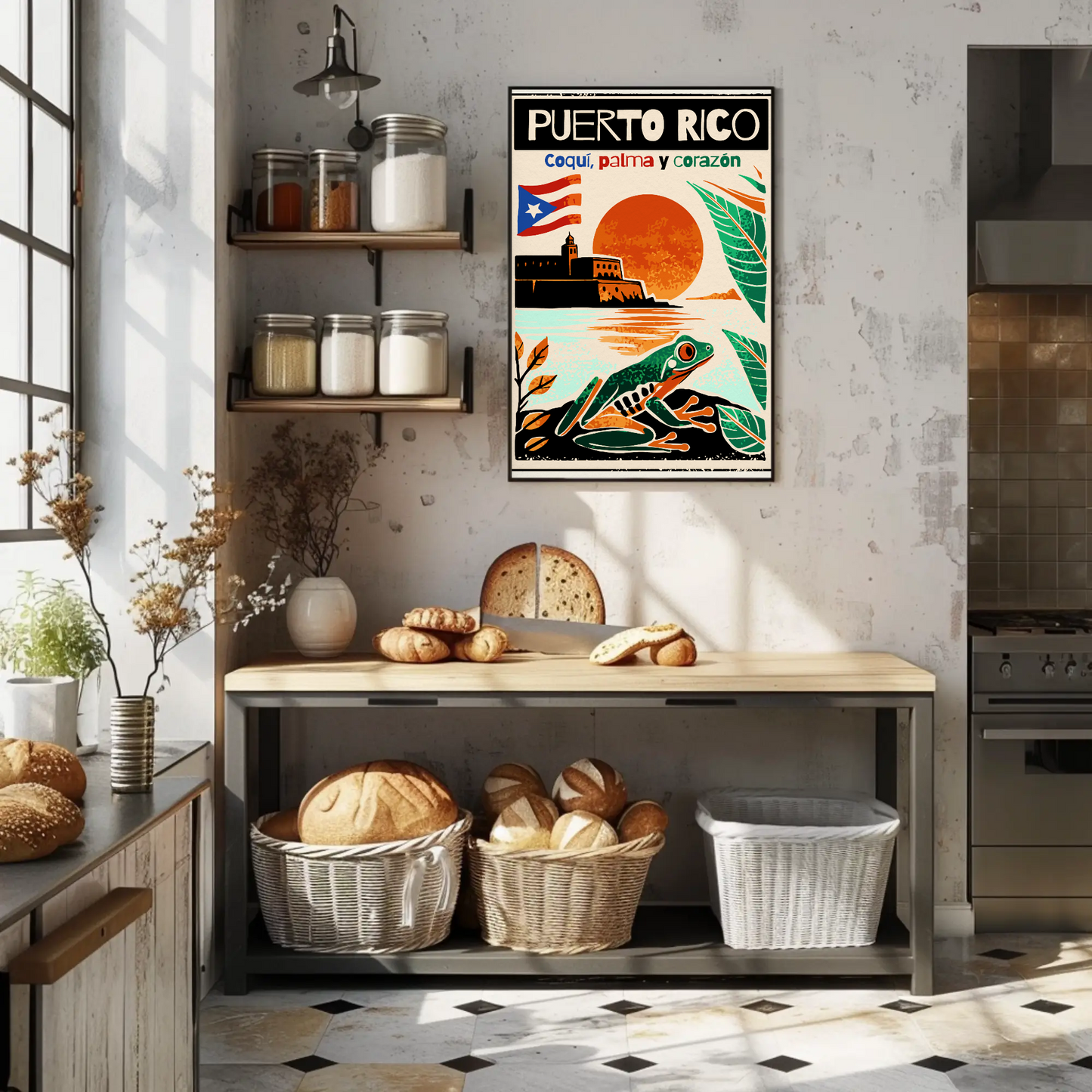 Vintage Poster Puerto Rico Coqui