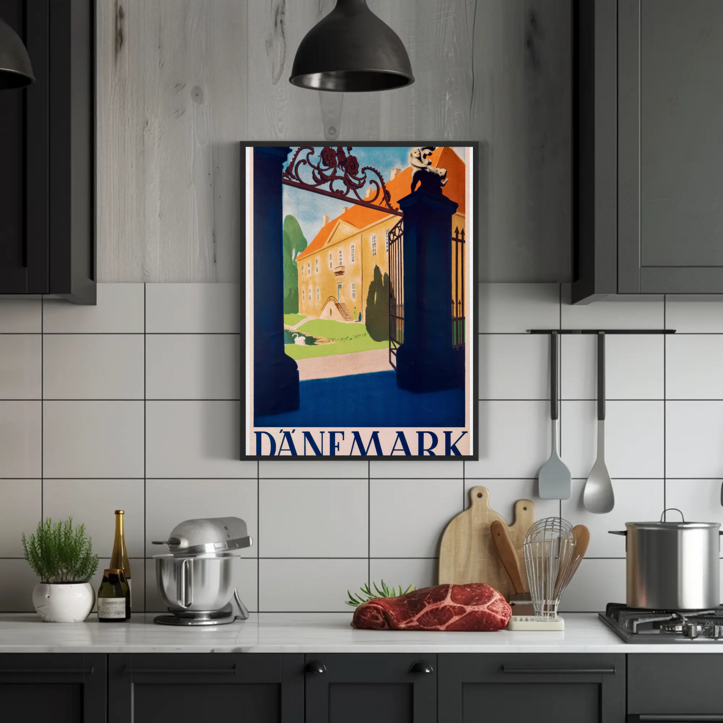 Denmark Land of Peace Vintage Poster