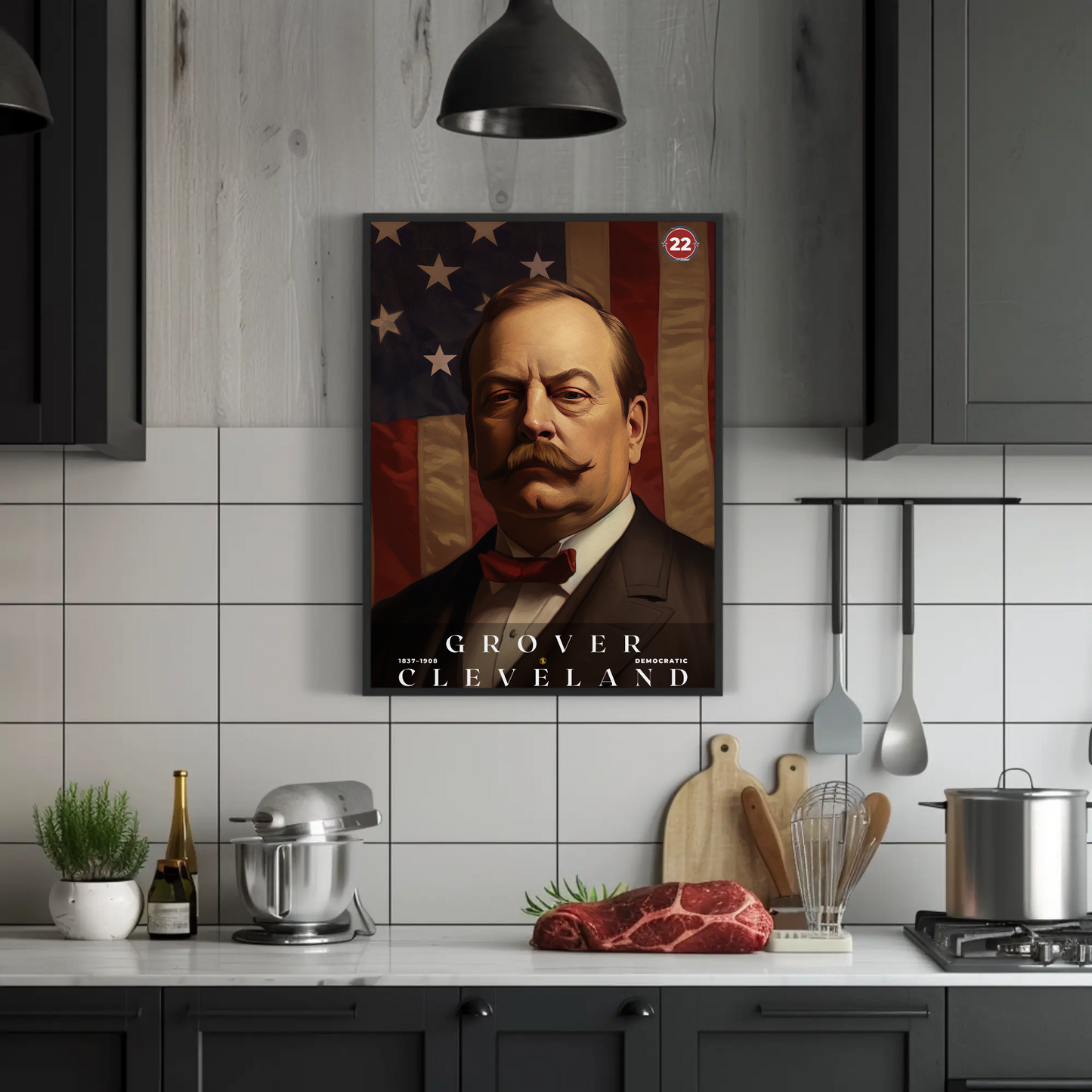 Grover Cleveland 22nd President Of The United States Portrait