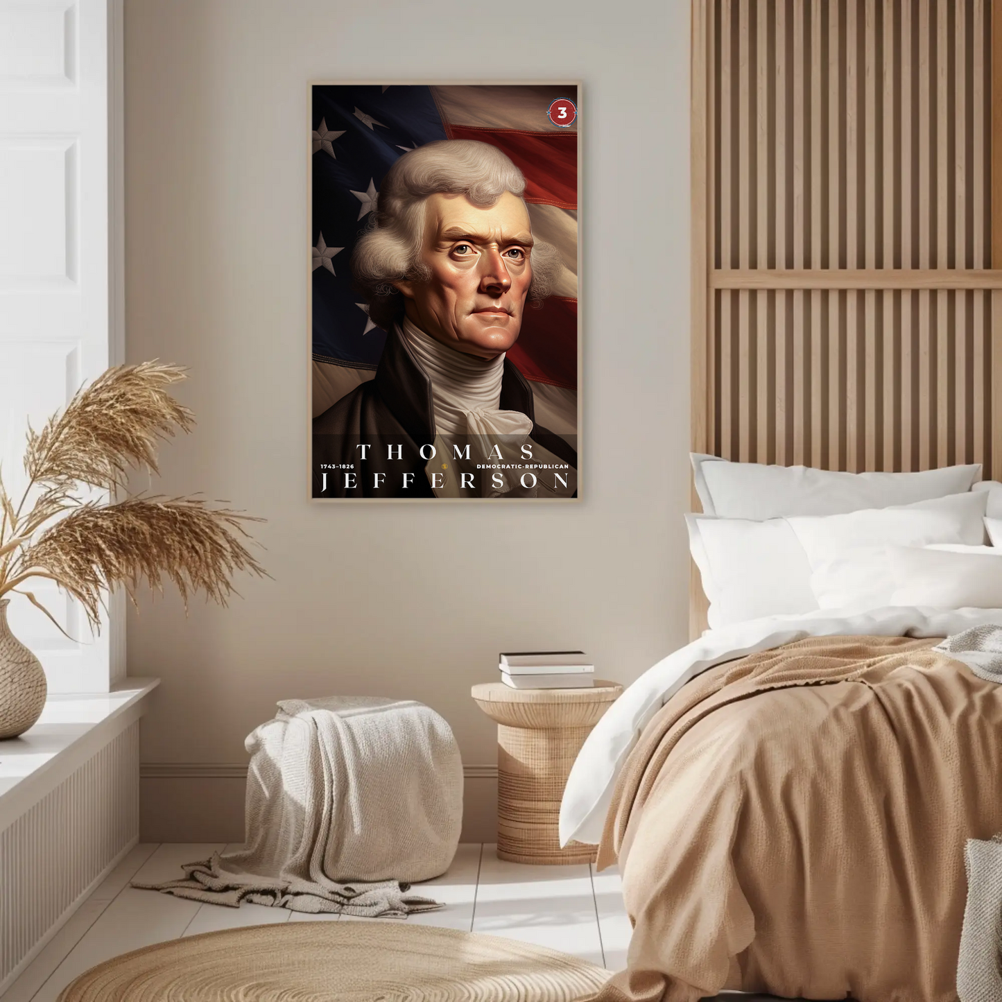 Thomas Jefferson 3rd President Of The United States Portrait