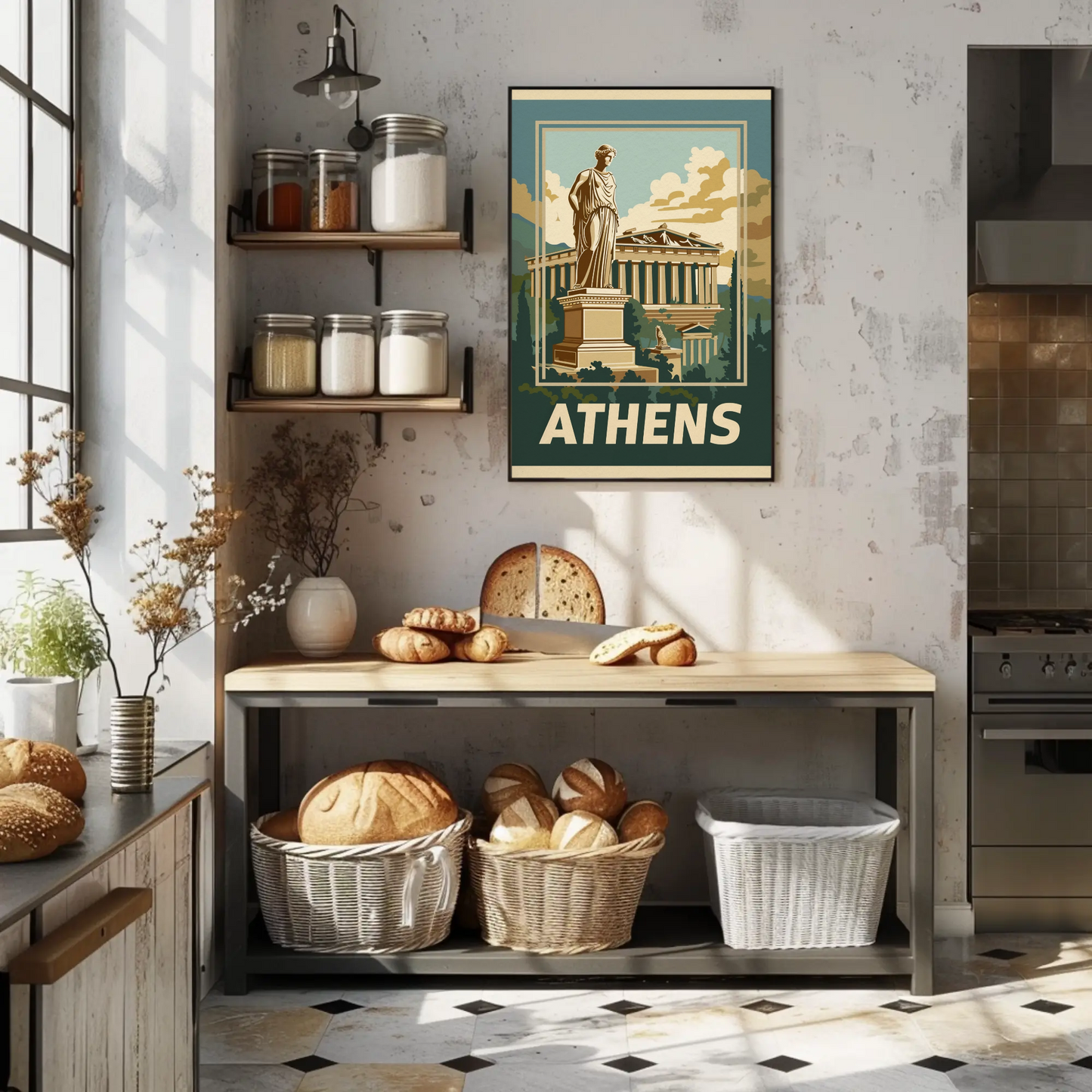 Athens Vintage Travel Poster