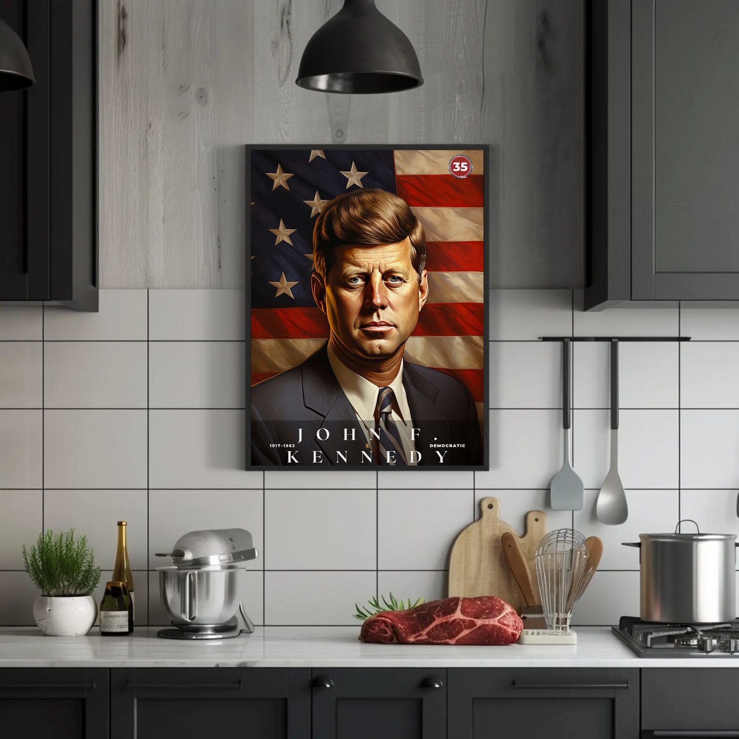 John F. Kennedy 35th President Of The United States Portrait