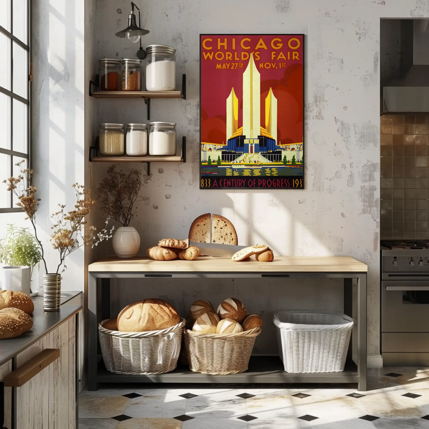 Chicago World's Fair Vintage Poster