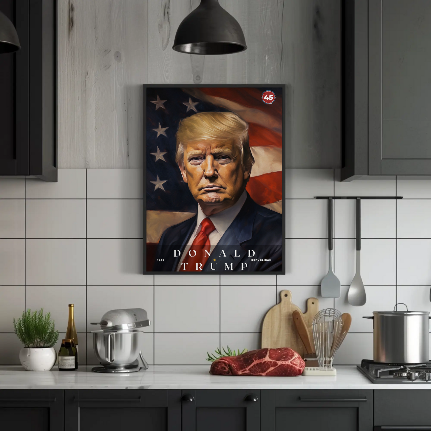 Donald Trump 45th President Of The United States Portrait