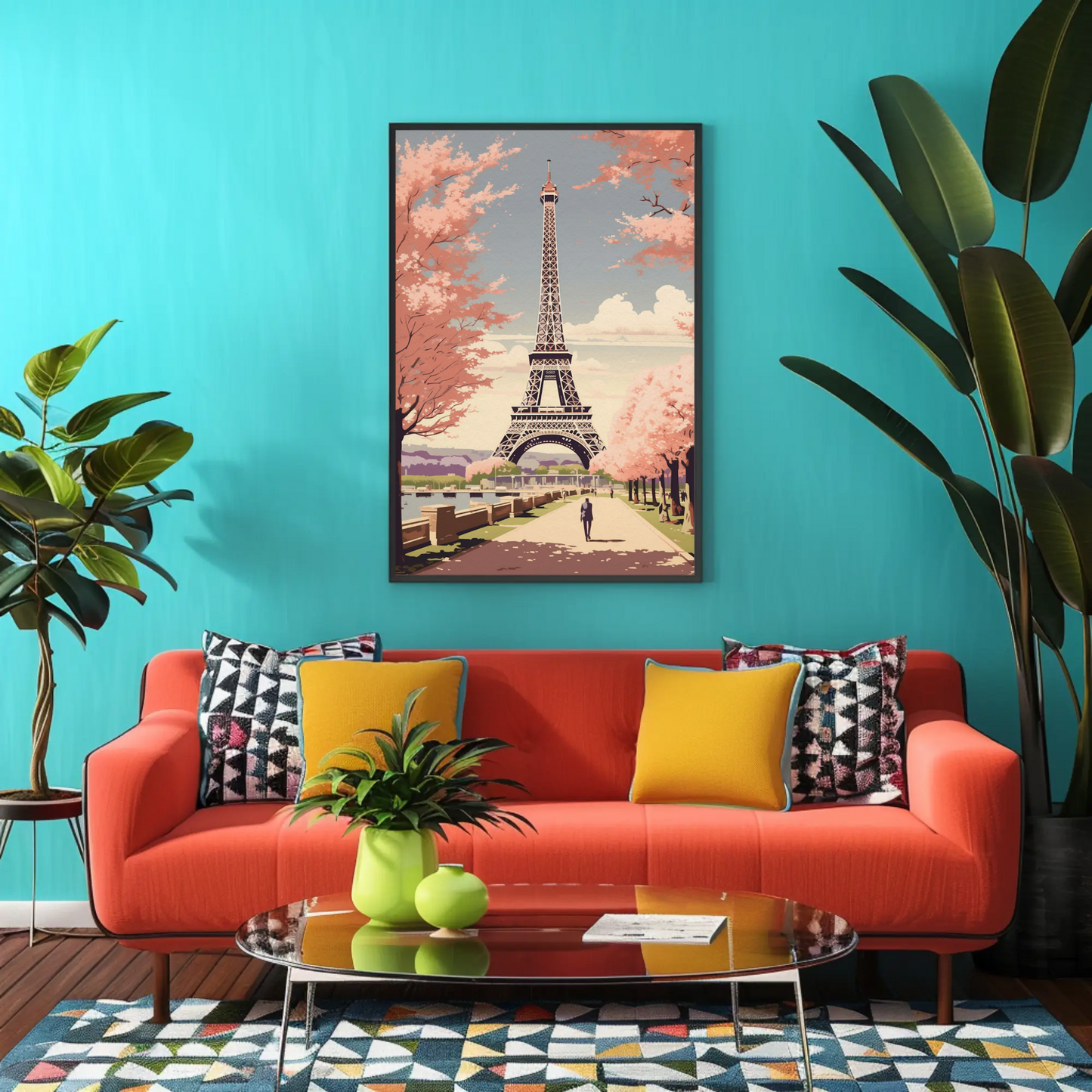 Paris – Eiffel Tower and Cherry Blossoms