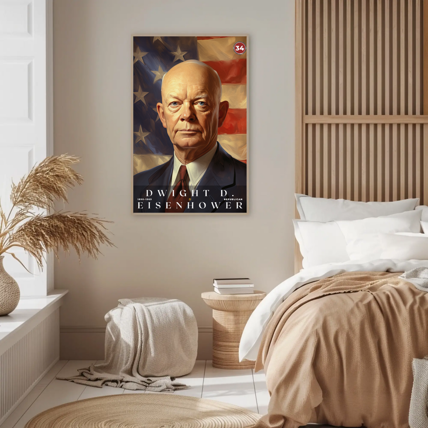 Dwight Eisenhower 34th President Of The United States Portrait