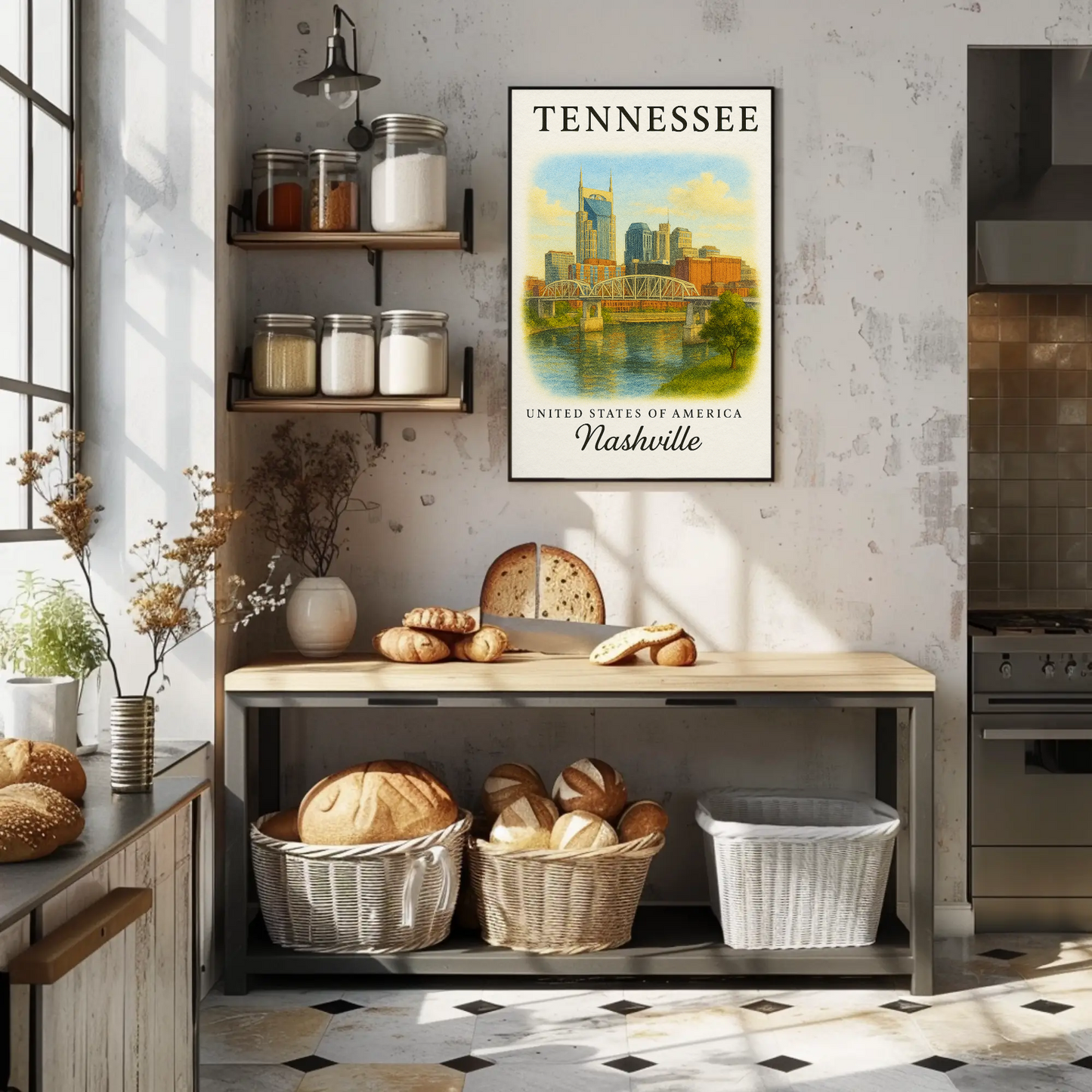 Tennessee, Nashville 2 Signature Series Vintage Travel Poster
