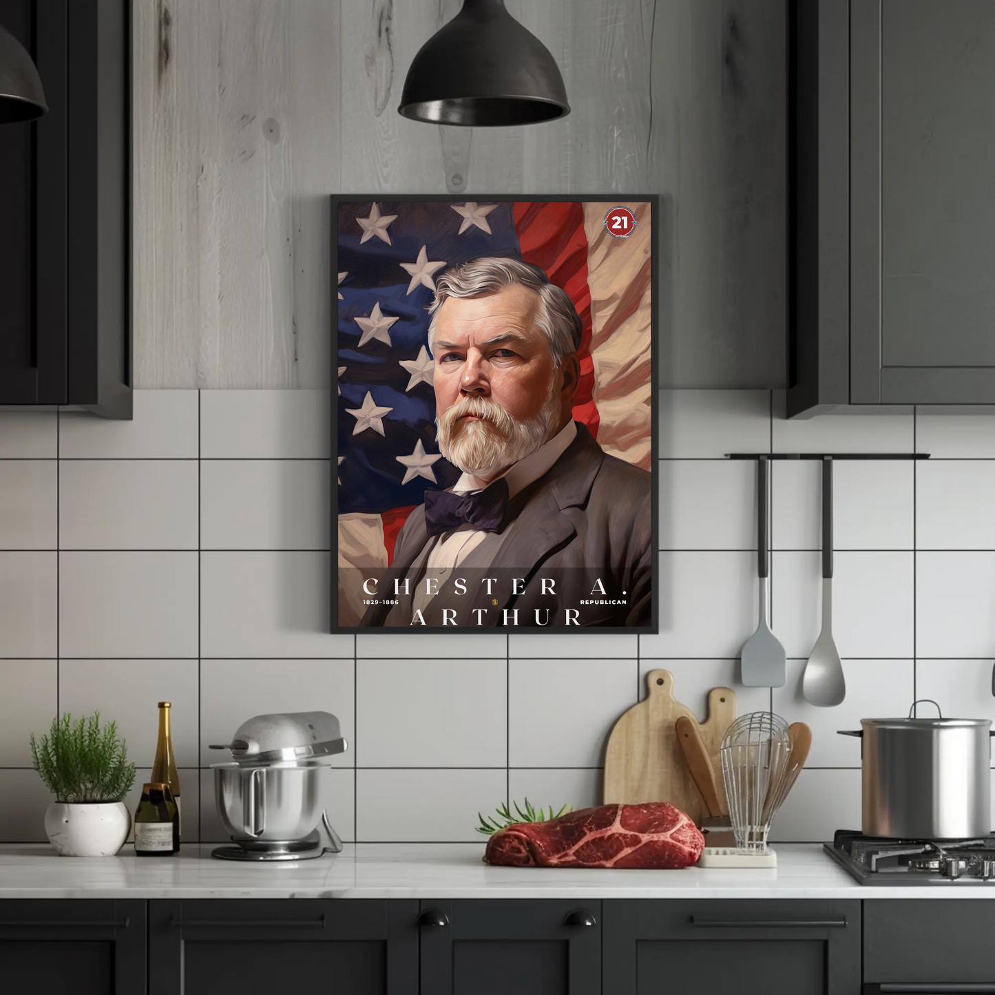 Chester A. Arthur 21st President Of The United States Portrait
