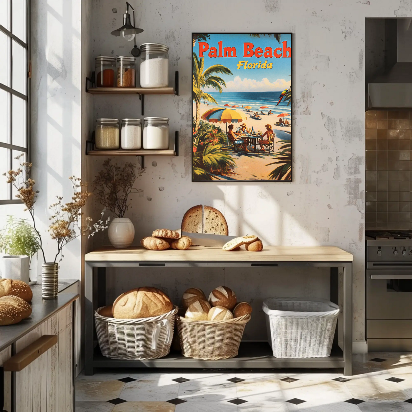 Palm Beach Florida Vintage Poster